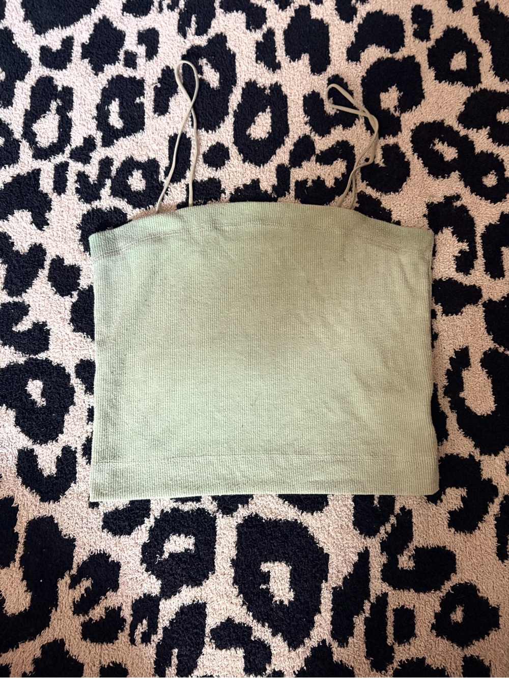 American Eagle Outfitters Sage Green Knit Cropped Cami